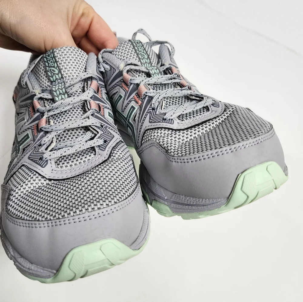 ASICS gel-venture 8 walking shoes Womens size 9 in silver and gray - Picture 13 of 16